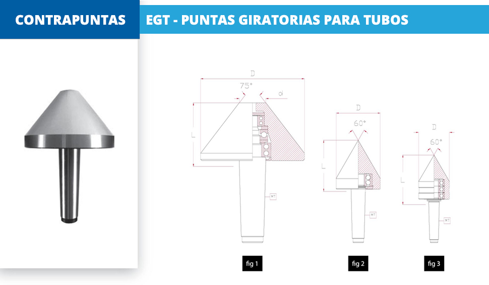 EGT - PUNTAS GIRATORIAS PARA TUBOS